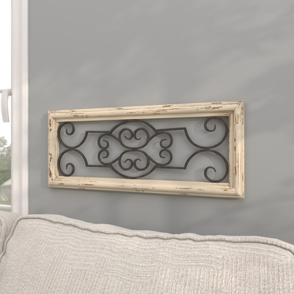Black Metal Farmhouse Scroll Wall Plaque Kirklands Home