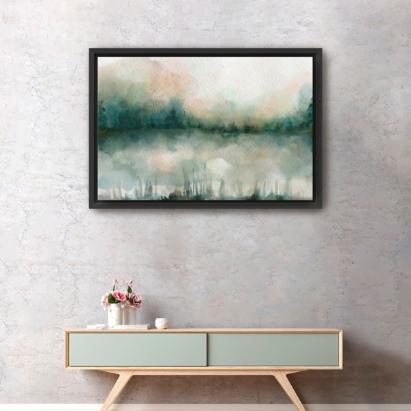 Abstract Foggy Marsh Framed Wall Art | Kirklands Home