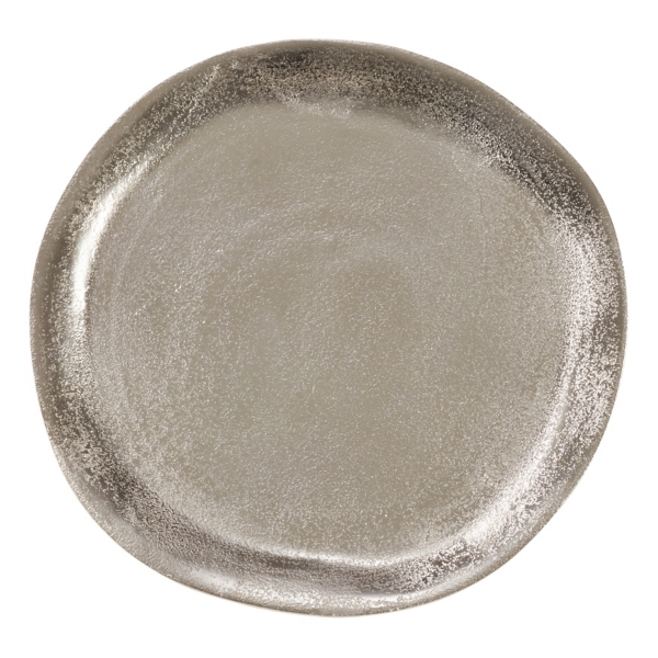 Brushed Gray Metal Charger Plates, Set of 4 Kirklands Home