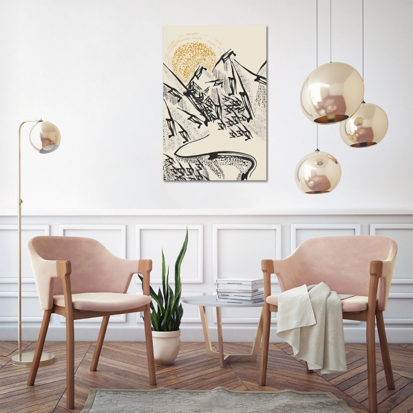 Rocky Mountain Abstract Canvas Wall Art Kirklands Home