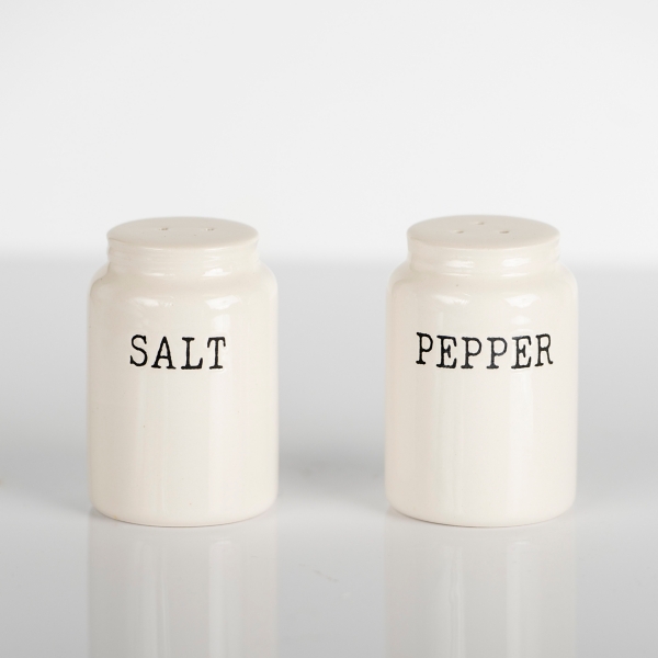 Salt & Pepper Shaker Set, White