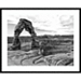 Black and White Desert Arches I Framed Art Print