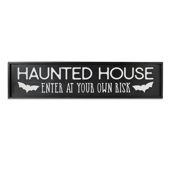 Black Haunted House Halloween Wall Plaque Kirklands Home