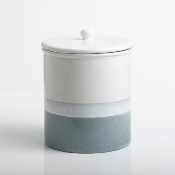 Small Blue Half Dipped Reactive Canister Kirklands Home