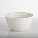 White Ribbed Cereal Bowl