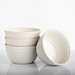 Beacon White Ribbed Cereal Bowls, Set of 4