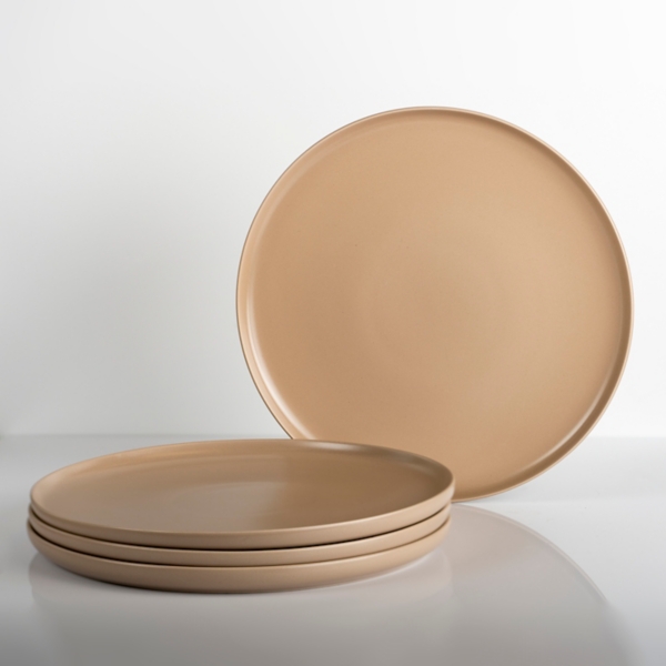 Matte Taupe Simple Things Dinner Plates, Set of 4 Kirklands Home