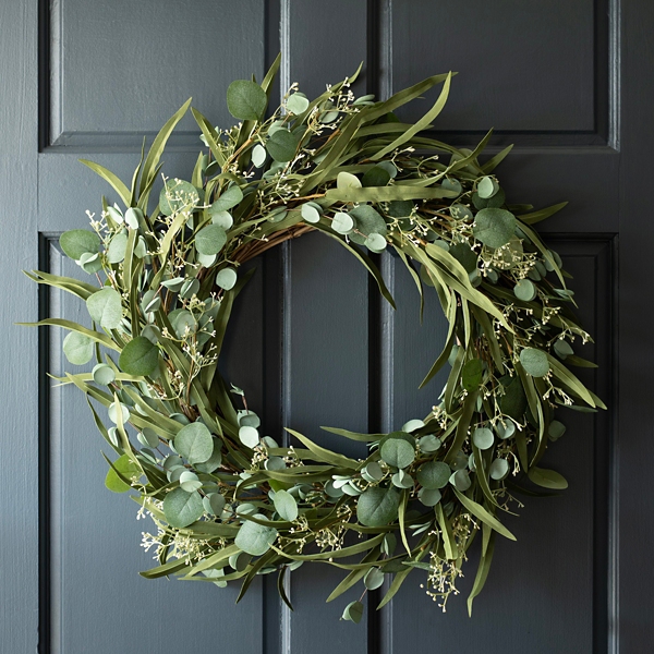 Eucalyptus and Bamboo Leaves Wreath | Kirklands Home