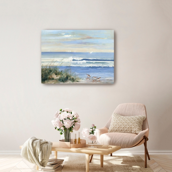Beach Combers Coastal Canvas Wall Art Kirklands Home