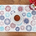 Blue and Red Firework Placemats, Set of 6