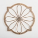 Wood and Rattan Flower Wall Plaque