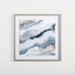 Blue Agate Waves Framed Art Print