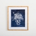 Blue China Floral Framed Art Print