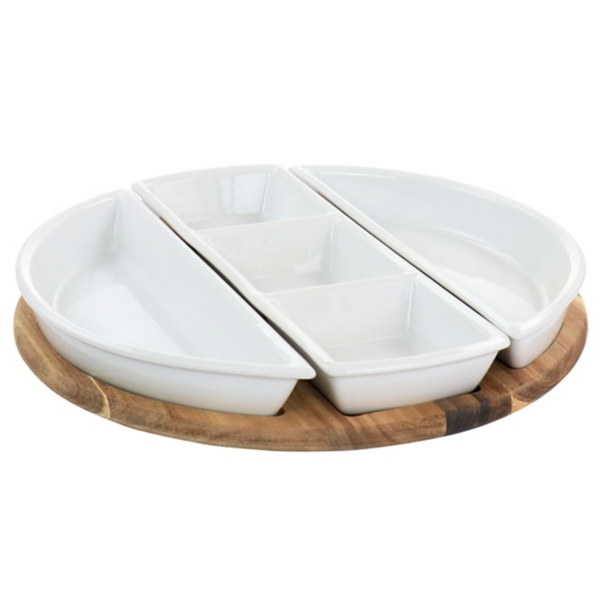 Sectioned Ceramic 4pc. Serving Tray Kirklands Home