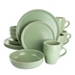 Green Modern Stoneware 16-pc. Dinnerware Set