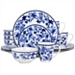 Martha Stewart Cobalt Floral 16-pc. Dinnerware Set