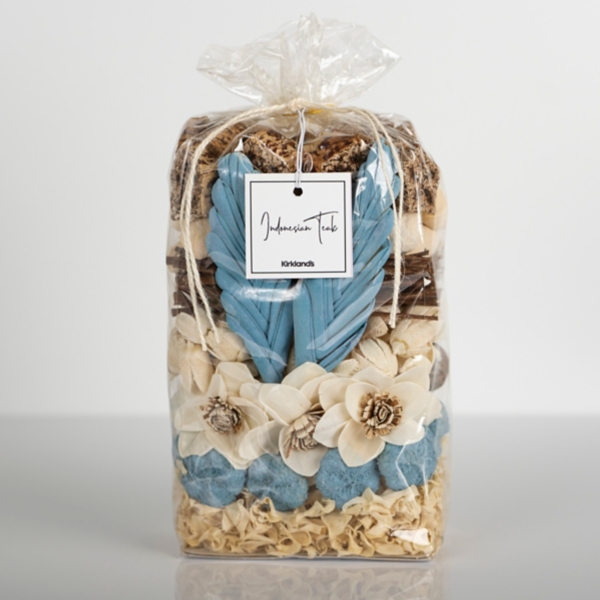 Soft Blue Indonesian Teak Potpourri Kirklands Home