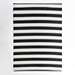Black & White Cabana Stripes Outdoor Area Rug, 6x9