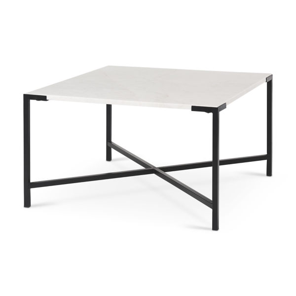 White and Onyx Marble Top Square Coffee Table | Kirklands Home