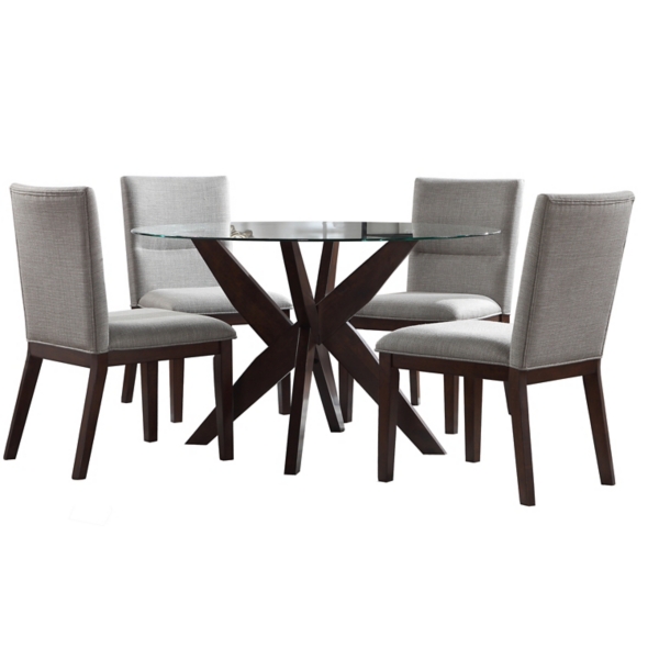 Greige and Walnut 5-pc. Dining Set | Kirklands Home