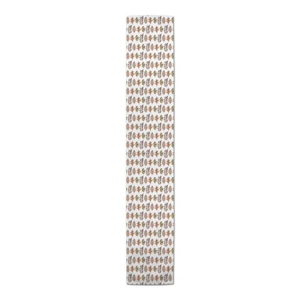 Neutral Leaf Pattern Table Runner, 72 in.