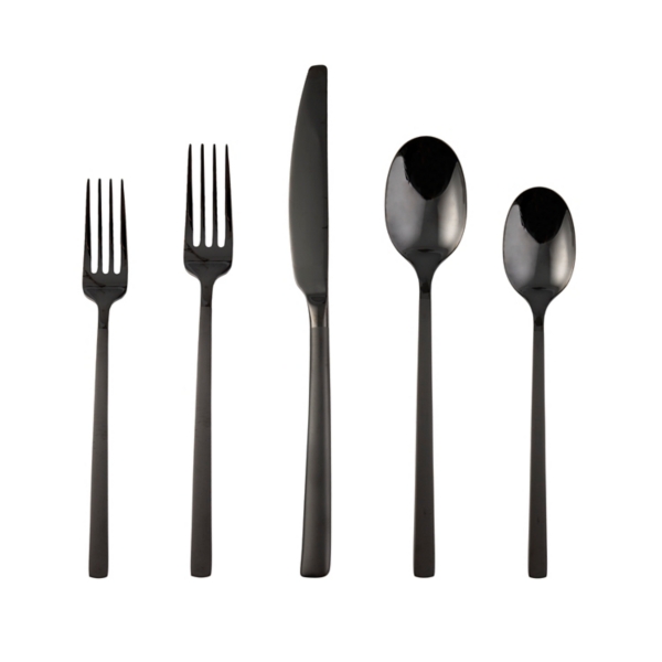 Modern Black Flatware