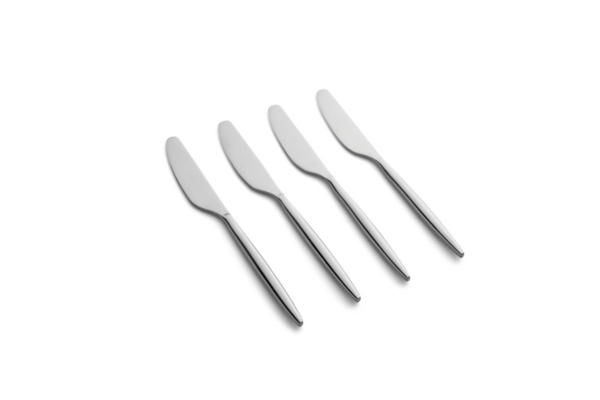 Linear Mirror Silver 4pc. Spreader Knife Set Kirklands Home