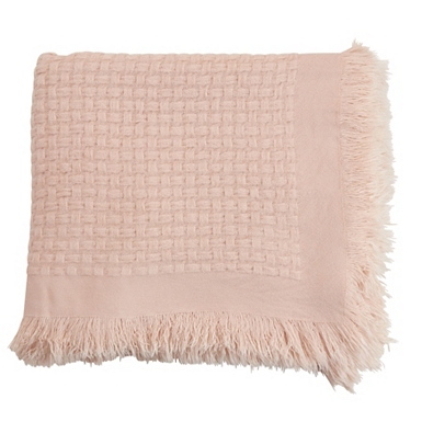 Pink and discount white striped blanket