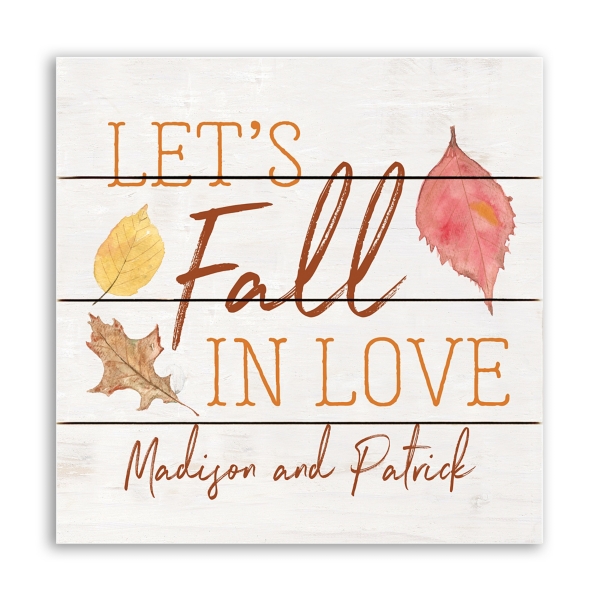 Personalized Let's Fall In Love Harvest Wall Art Kirklands Home