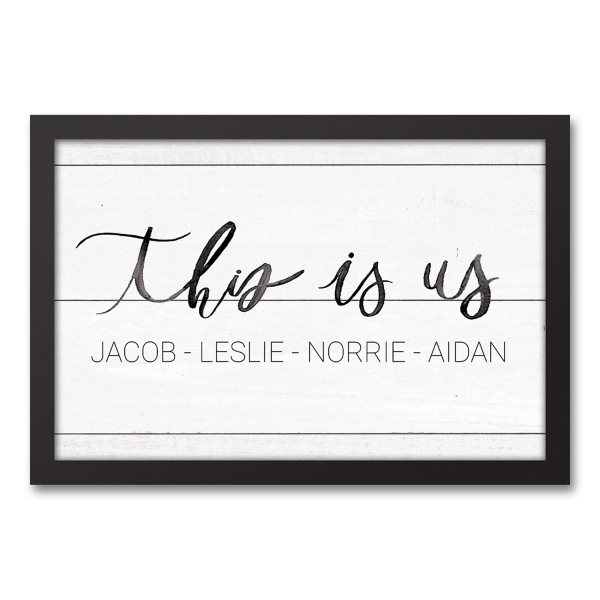 Personalized This Is Us Canvas Wall Art Kirklands Home