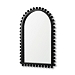 Black Beaded Wood Arch Frame Wall Mirror