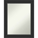 Black Corvo Wood Framed Wall Mirror