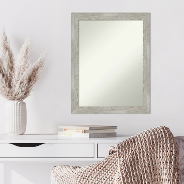 Lyndon Dove Gray Wood Framed Mirror