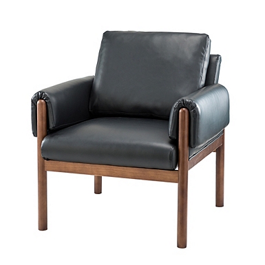 Steele Wyatt Faux Leather Armchair