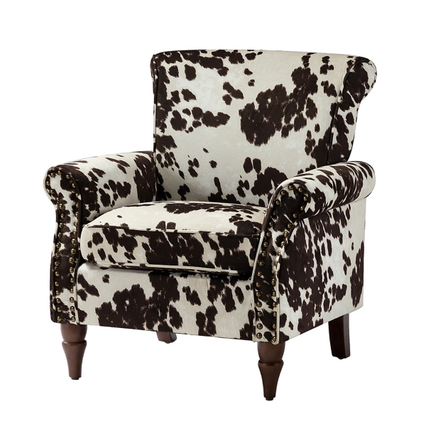 Accent chair cow print new arrivals