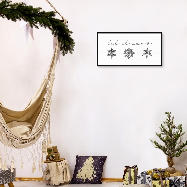 Let It Snow Christmas Wall Plaque