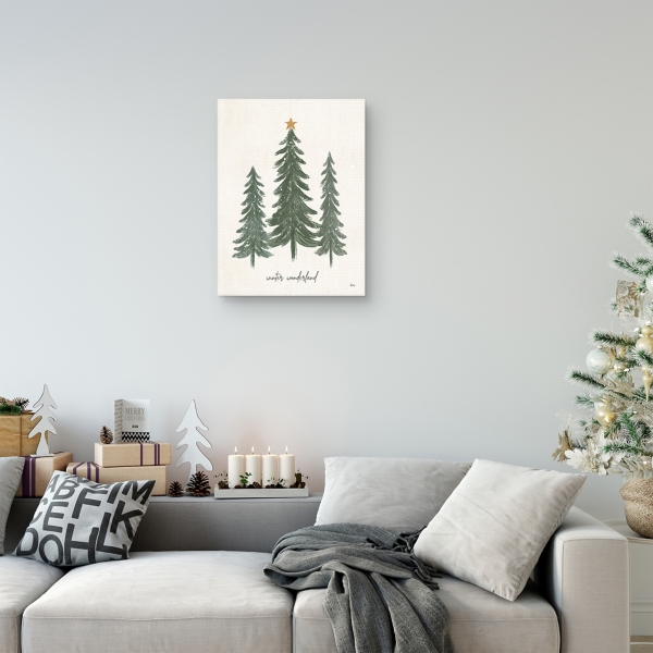 Winter Wonderland Christmas Trees Wall Art Print