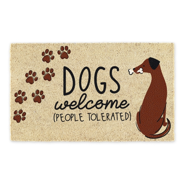 Golden Retrievers Welcome People Tolerated Doormat, Welcome Mat