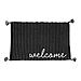 Black Welcome Outdoor Accent Rug