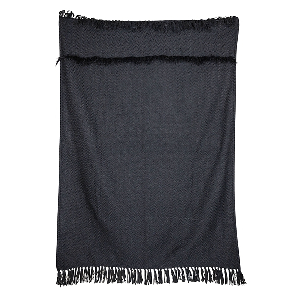 Black Chevron Throw Blanket Kirklands Home