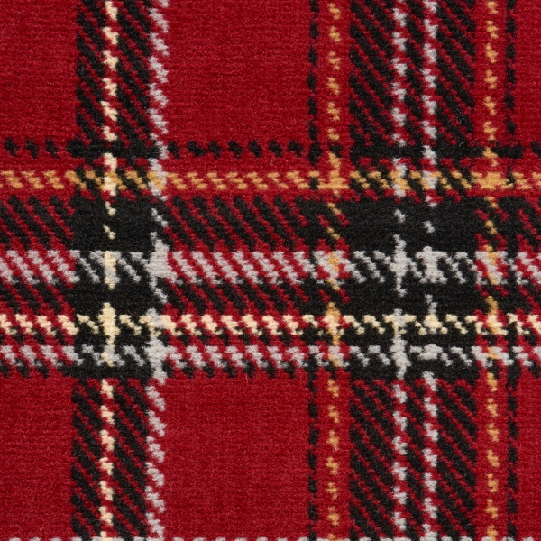Red and Black Plaid Christmas Runner, 2x7