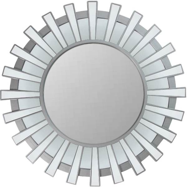 Matte Silver Sunburst Wall Mirror Kirklands Home