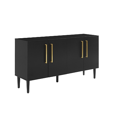 Winslow Tall Cabinet Black Rattan