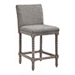 Gray Spindle Legs Counter Stool