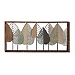 Brown Metal and Wood Leaves Wall Plaque