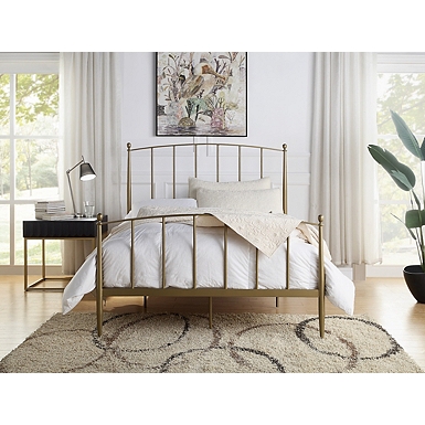 Metal Slat White Full Platform Bed Kirklands Home