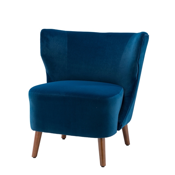 Blue Modern Wingback Accent Chair Kirklands Home   286852