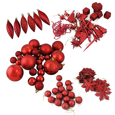 Cranberry Pinecone Tree Picks, Set of 6