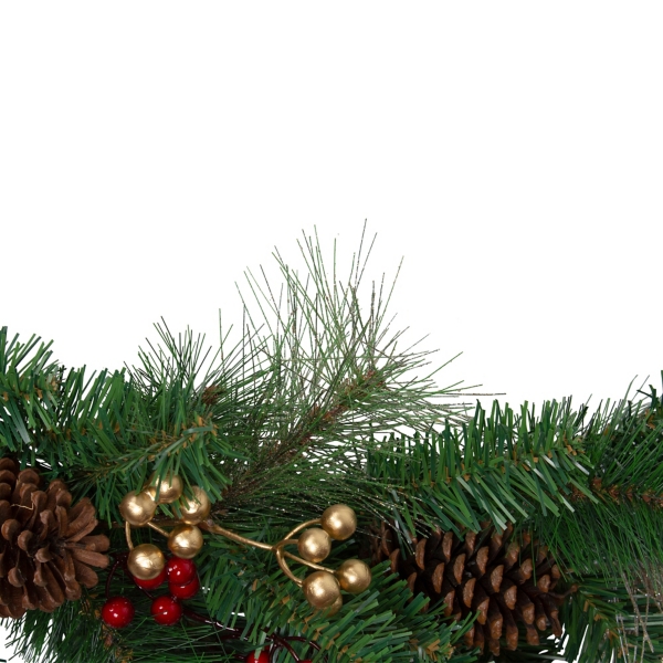 Burlap Buffalo Check Foliage Garland