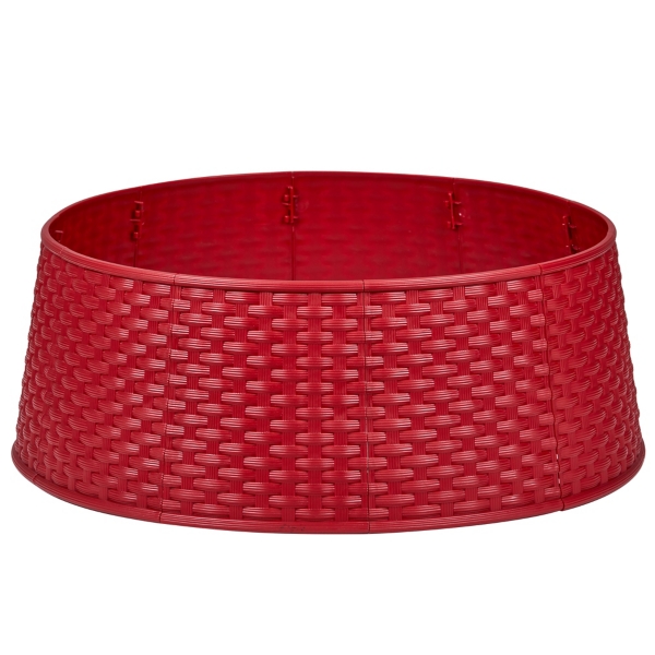 Red Woven Rattan Tree Collar Kirklands Home